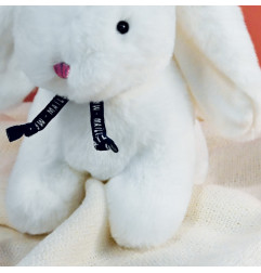 Peluche Merlin le lapin blanc 25 cm MAILOU TRADITION