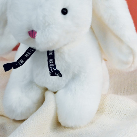 Peluche Merlin le lapin blanc 25 cm MAILOU TRADITION