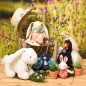 Peluche Merlin le lapin blanc 60 cm MAILOU TRADITION