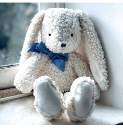 Peluche Pilou le Lapin écru MAILOU TRADITION, 28 cm