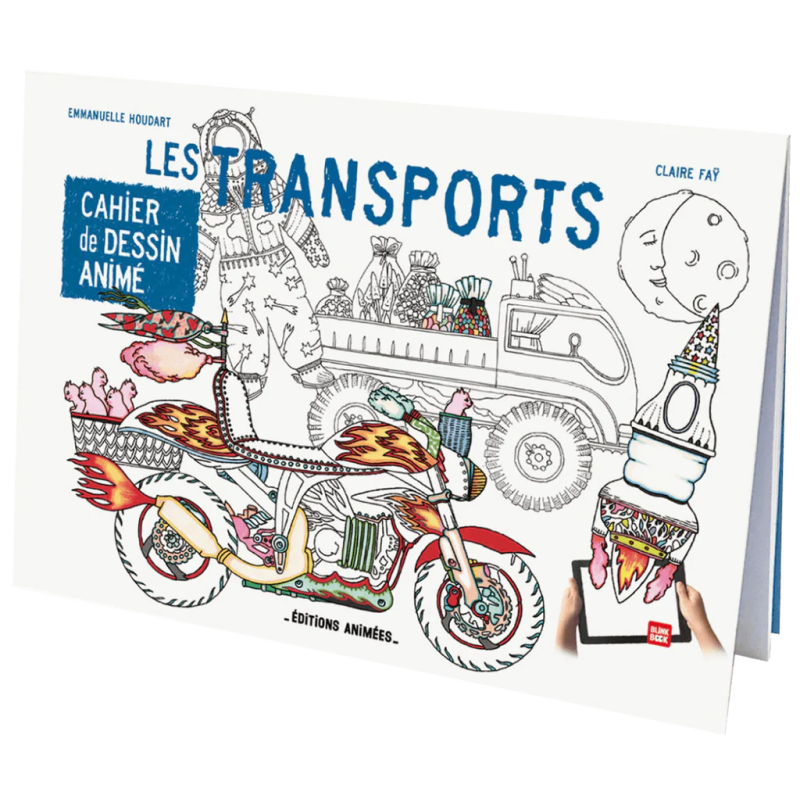 Cahier de dessin à animer Les Transports EDITIONS ANIMEES