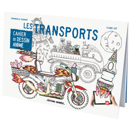 Cahier de dessin à animer Les Transports EDITIONS ANIMEES