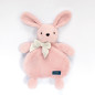 Peluche bouillotte Lapin rose MAILOU TRADITION