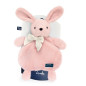 Peluche bouillotte Lapin rose MAILOU TRADITION