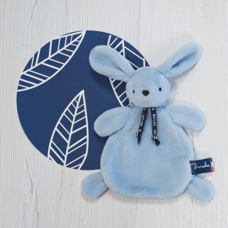 Peluche Lapin Dorlotin Bleu MAILOU TRADITION