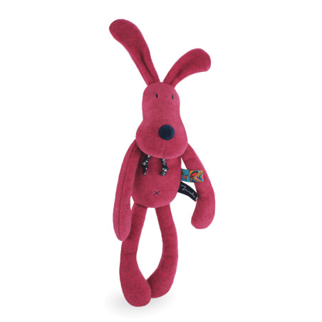 Peluche Soso le Lapin rose MAILOU TRADITION