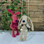 Peluche Soso le Lapin rose MAILOU TRADITION