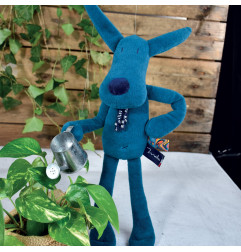 Peluche Nono l'Âne bleu paon MAILOU TRADITION