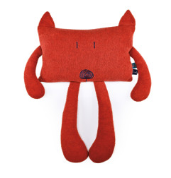 Coussin peluche Futfut le Renard orange MAILOU TRADITION