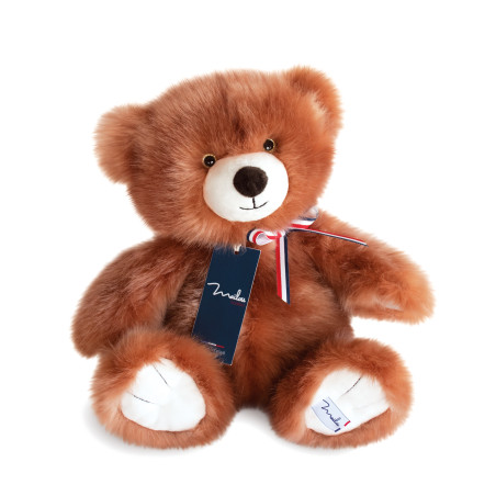 Peluche l'ours français marron glacé 35 cm MAILOU TRADITION