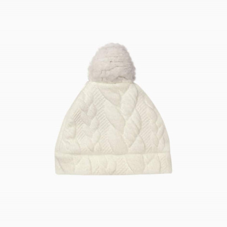 Bonnet poupée Amigas Gilbert MINIKANE, jacquard écru