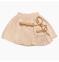 Duo de jupes et headbands enfant et poupée Gordis MINIKANE, avec baguette magique