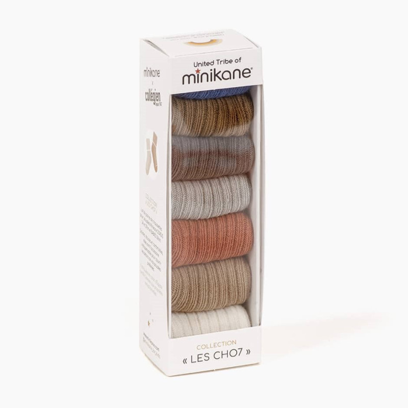 Semainier de chaussettes poupée Gordis MINIKANE, Noirmoutier