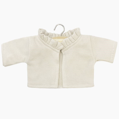 Cardigan poupée Gordis MINIKANE, molleton lin