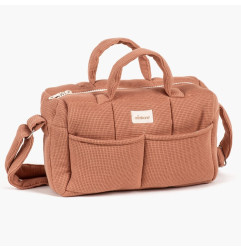 Sac à langer poupée MINIKANE, nid d'abeille cassonade