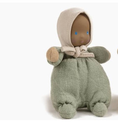 Petite poupée souple Loupiot Vert Sauge MINIKANE
