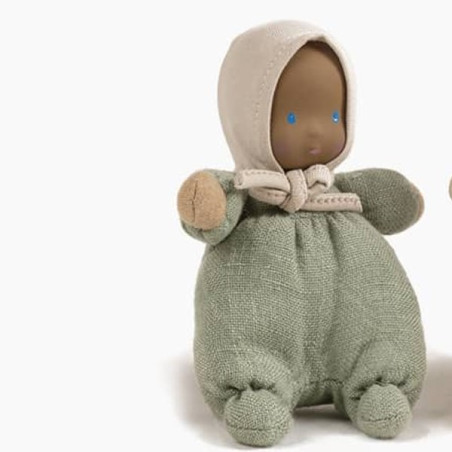 Petite poupée souple Loupiot Vert Sauge MINIKANE