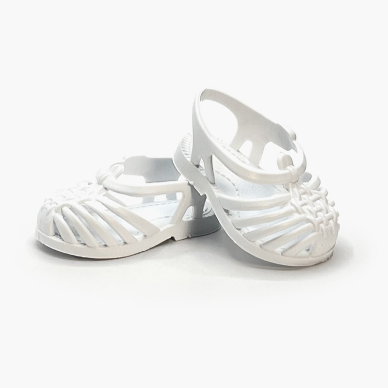 Sandales de plage poupée Gordis MINIKANE, Blanc