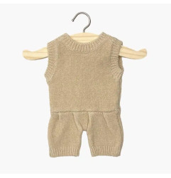 Barboteuse poupon Gordis Orlando MINIKANE, tricot crème