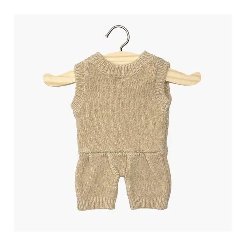 Barboteuse poupon Gordis Orlando MINIKANE, tricot crème