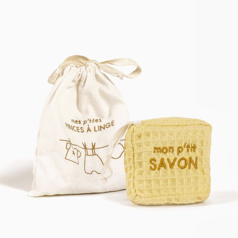 Panier pochon Set Lingerie poupée et ses 10 pinces à linge MINIKANE