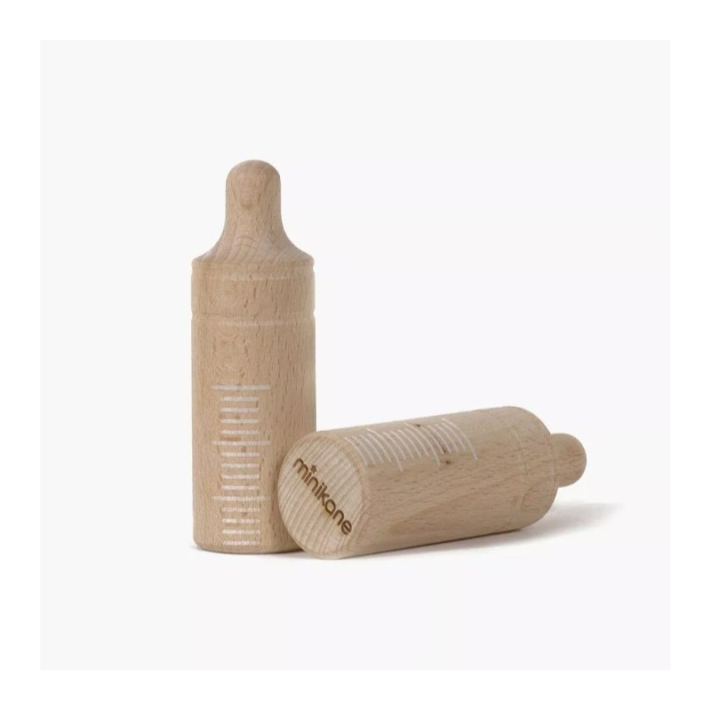 Biberon poupée MINIKANE, bois gradué