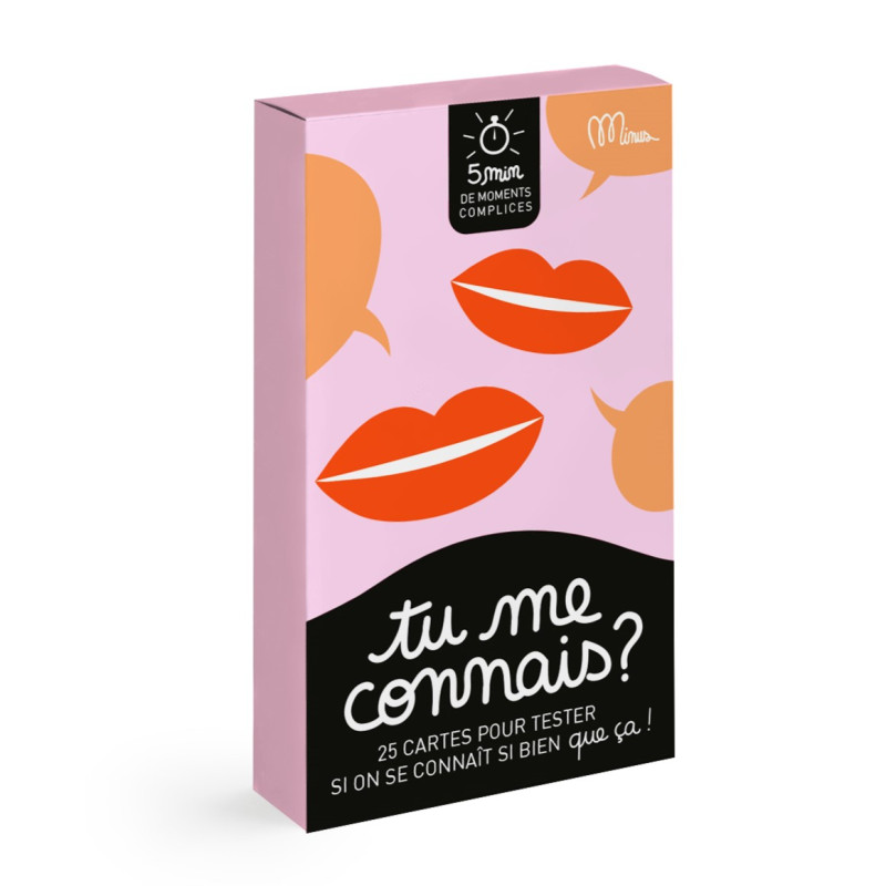 Jeu de cartes Tu me Connais MINUS EDITIONS