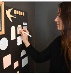 Pense-bêtes magnétiques FERFLEX, Pastel