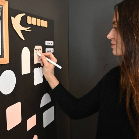 Pense-bêtes magnétiques FERFLEX, Pastel