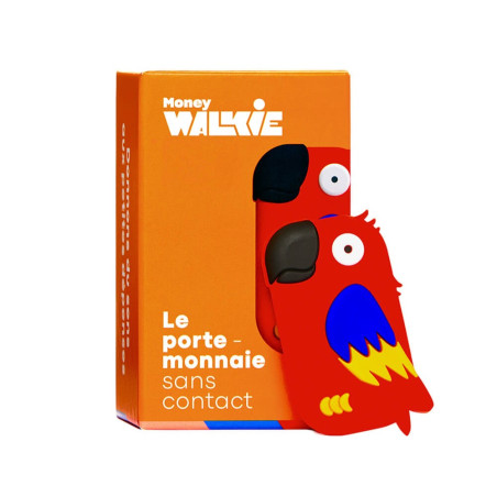Money Walkie Perroquet, porte-monnaie sans contact pour enfant et ado