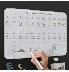 Ardoise magnétique FERFLEX, J'apprends à écrire les nombres