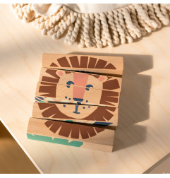 Jeu de blocs en bois Animaux NOBODINOZ, 5 pièces