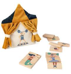 Puzzle en bois Meli Melo NOBODINOZ, dès 1 an