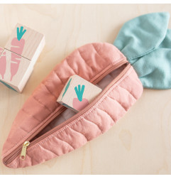 Cubes en bois Veggies NOBODINOZ, 4 pièces