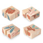 Cubes en bois Veggies NOBODINOZ, 4 pièces