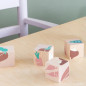 Cubes en bois Veggies NOBODINOZ, 4 pièces