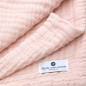 Couverture lange mousseline NORD COAST COMPANY, rose
