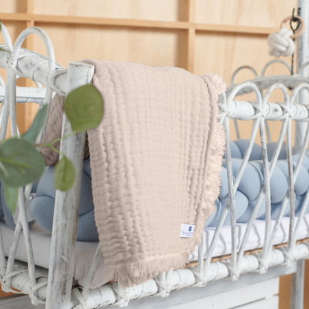 Couverture lange mousseline NORD COAST COMPANY, beige