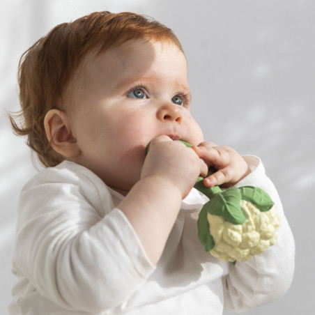 Hochet et anneau de dentition Chou-Fleur OLI & CAROL