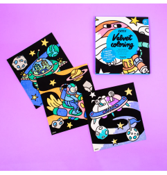 Coloriage velours Cosmos OMY