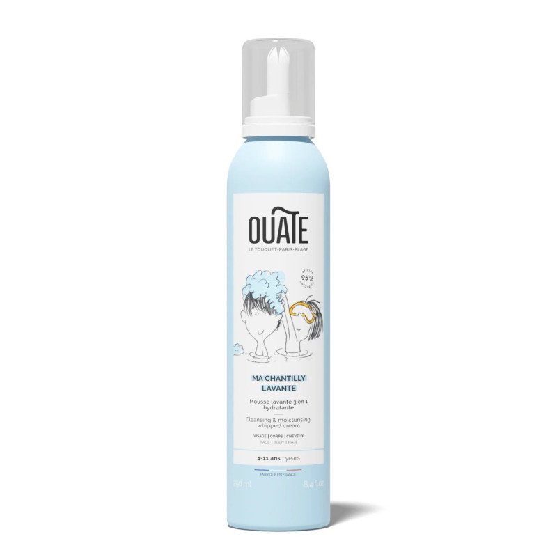 Mousse de douche chantilly visage, corps et cheveux pour enfant OUATE