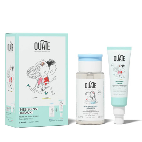 Coffret nettoyant douceur et crème visage Mes Soins Idéaux 9-11 ans OUATE