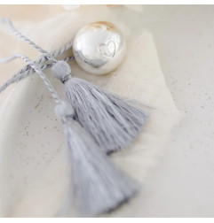 Bola de grossesse Cœur à Cœur, argent, cordon nuage PLEINE LUNE
