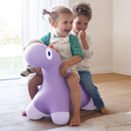 Animal sauteur Hoppi Dino QUUT, lavande