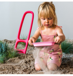 Jeu de plage pelle et tamis QUUT, Scoppi Cerise