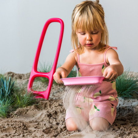 Jeu de plage pelle et tamis QUUT, Scoppi Cerise