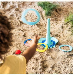 Râteau pelle tamis de plage QUUT, Triplet Bleu Vintage