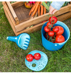 Seau de plage et tamis Bucki QUUT, Océan