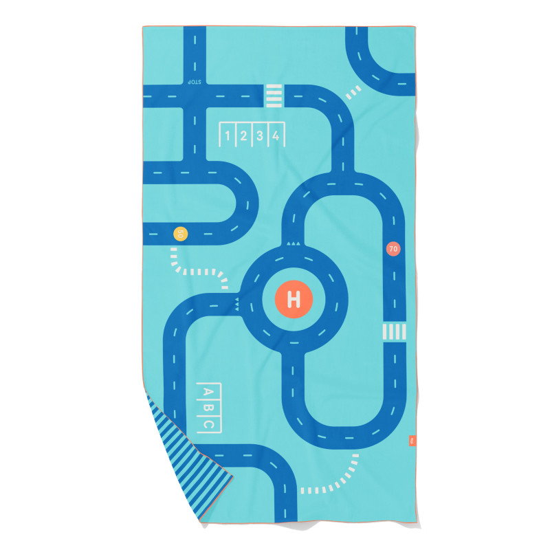 Maxi drap de plage et de jeu Route QUUT
