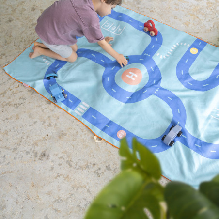 Maxi drap de plage et de jeu Route QUUT